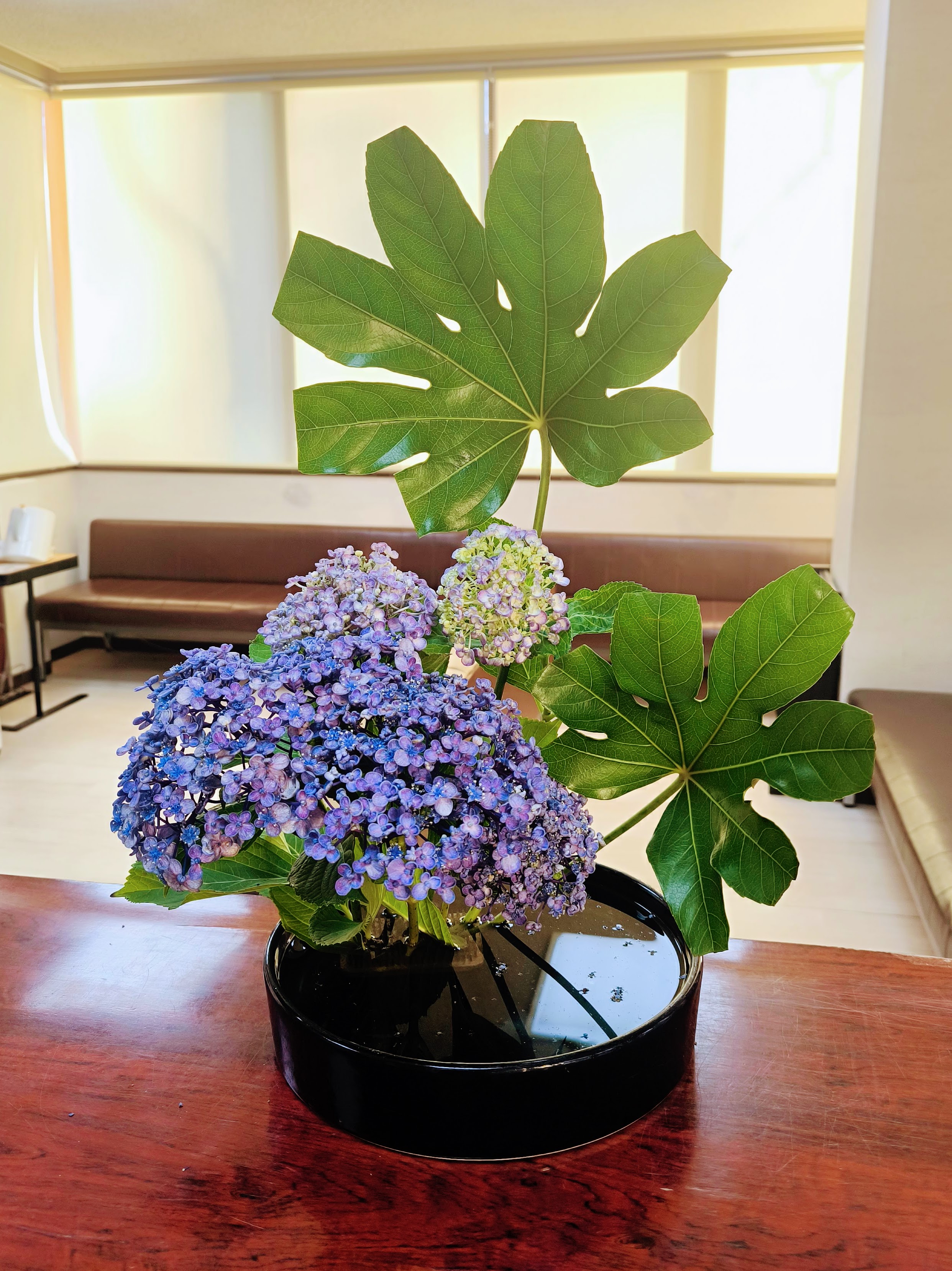待合室 生け花